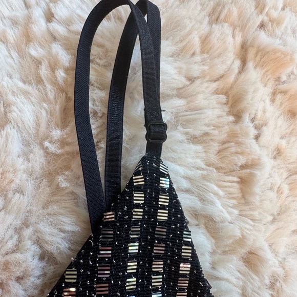 ASTR Black Square Sequence Midi Cocktail Dress - Picture 5 of 11